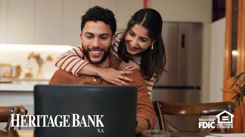 couple looking at a screen