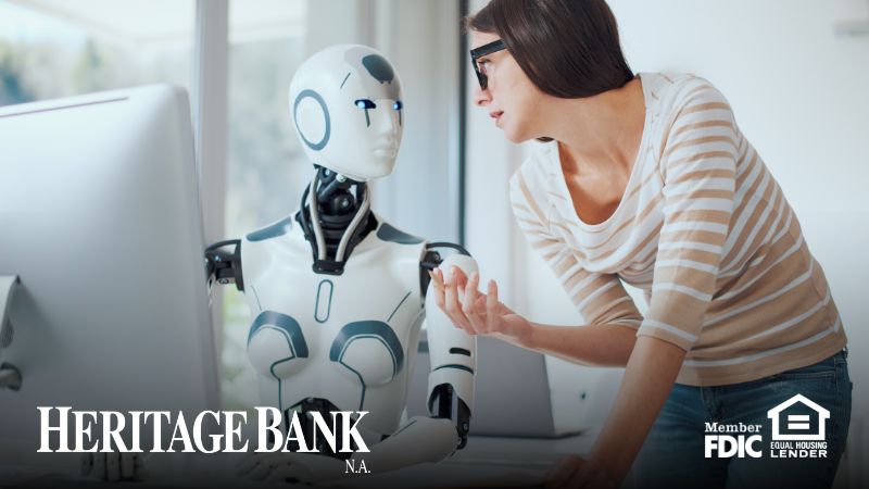 woman talking to ai